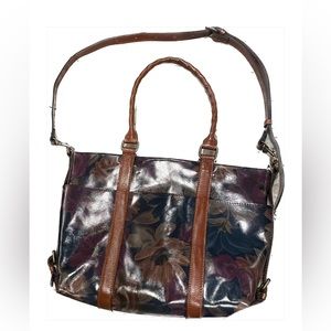 Patricia Nash Carducci  Leather
Peruvian Painting Colorful Floral Tote